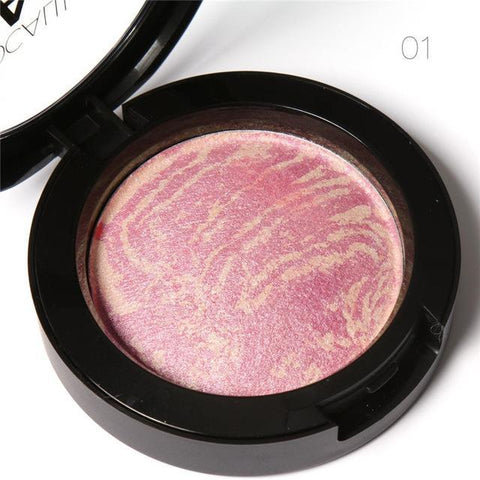 6 Colors Makeup Baked Bronzer Blusher With Brush